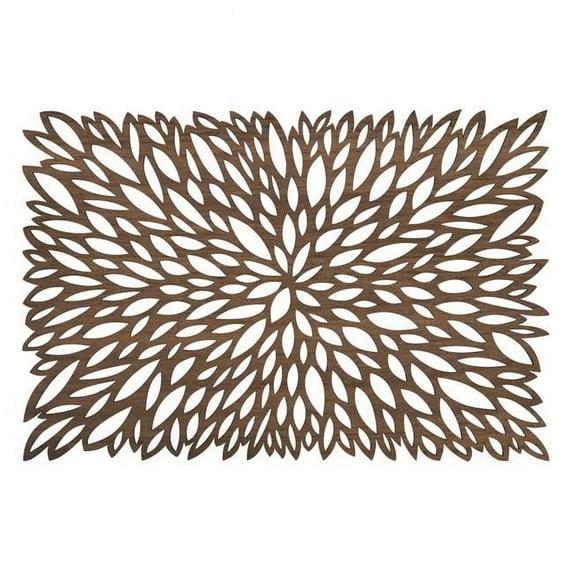 Saro Laser Cut Placemat Collection Floral Rectangle Placemat (Set of 4)
