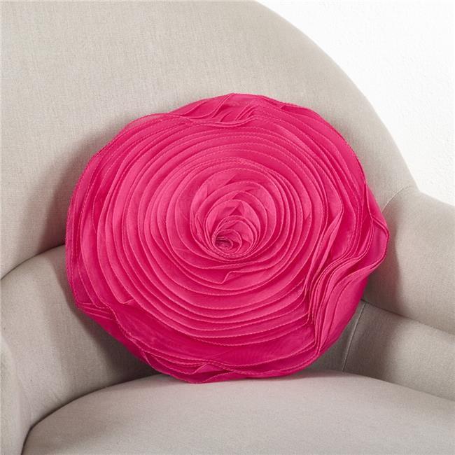 Saro Felt Collection Appliqued Felt Throw Pillow
