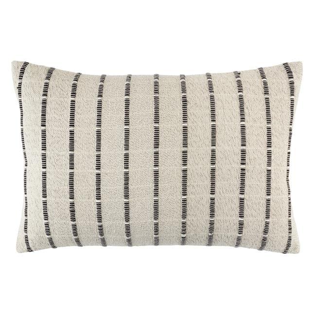 Saro Lifestyle Corded Throw Pillow With Poly Filling, Natural, 16" x 24"