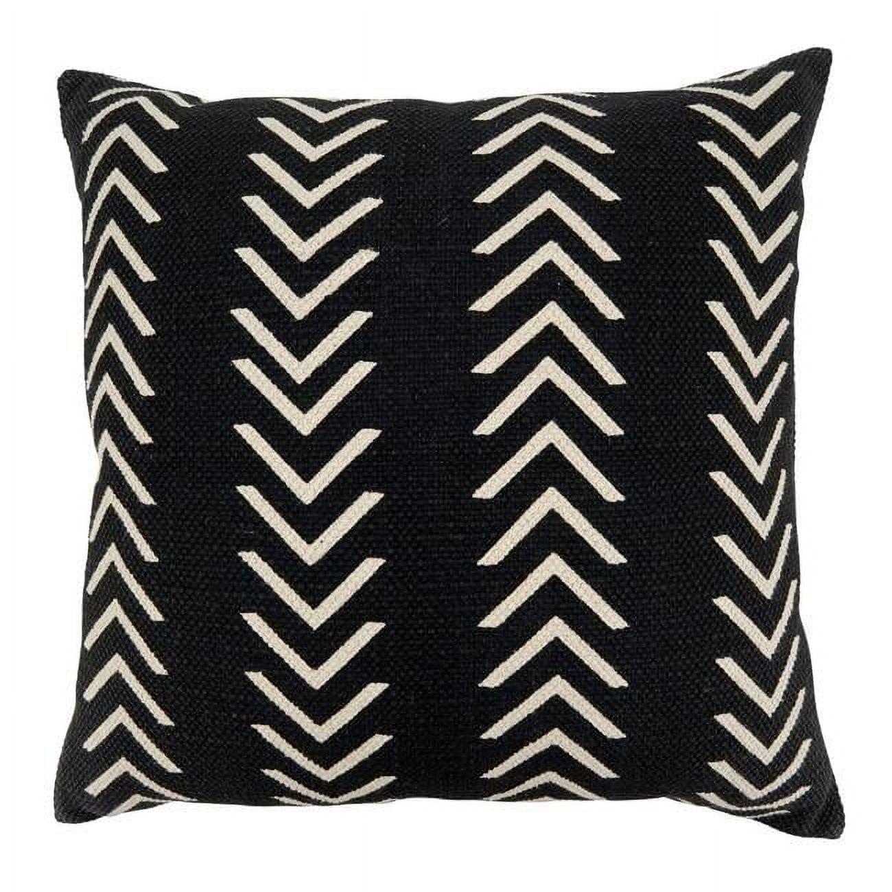Saro Adah Collection Cotton Geometric 22" Throw Pillow Cover & Reviews | Wayfair