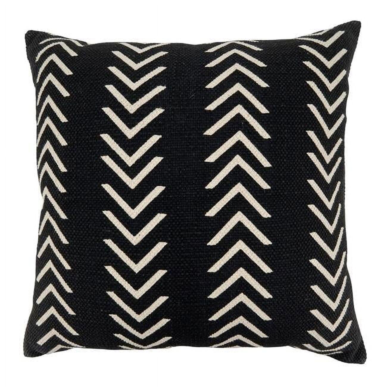 Saro Adah Collection Geometric Cotton Throw Pillow