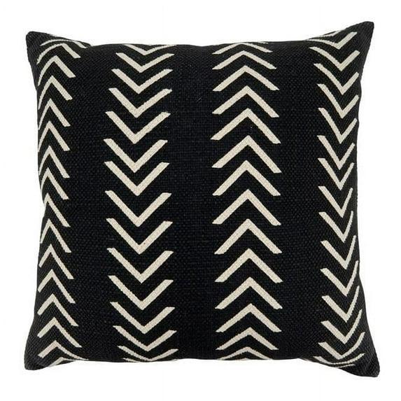 Saro Adah Collection Geometric Cotton Throw Pillow