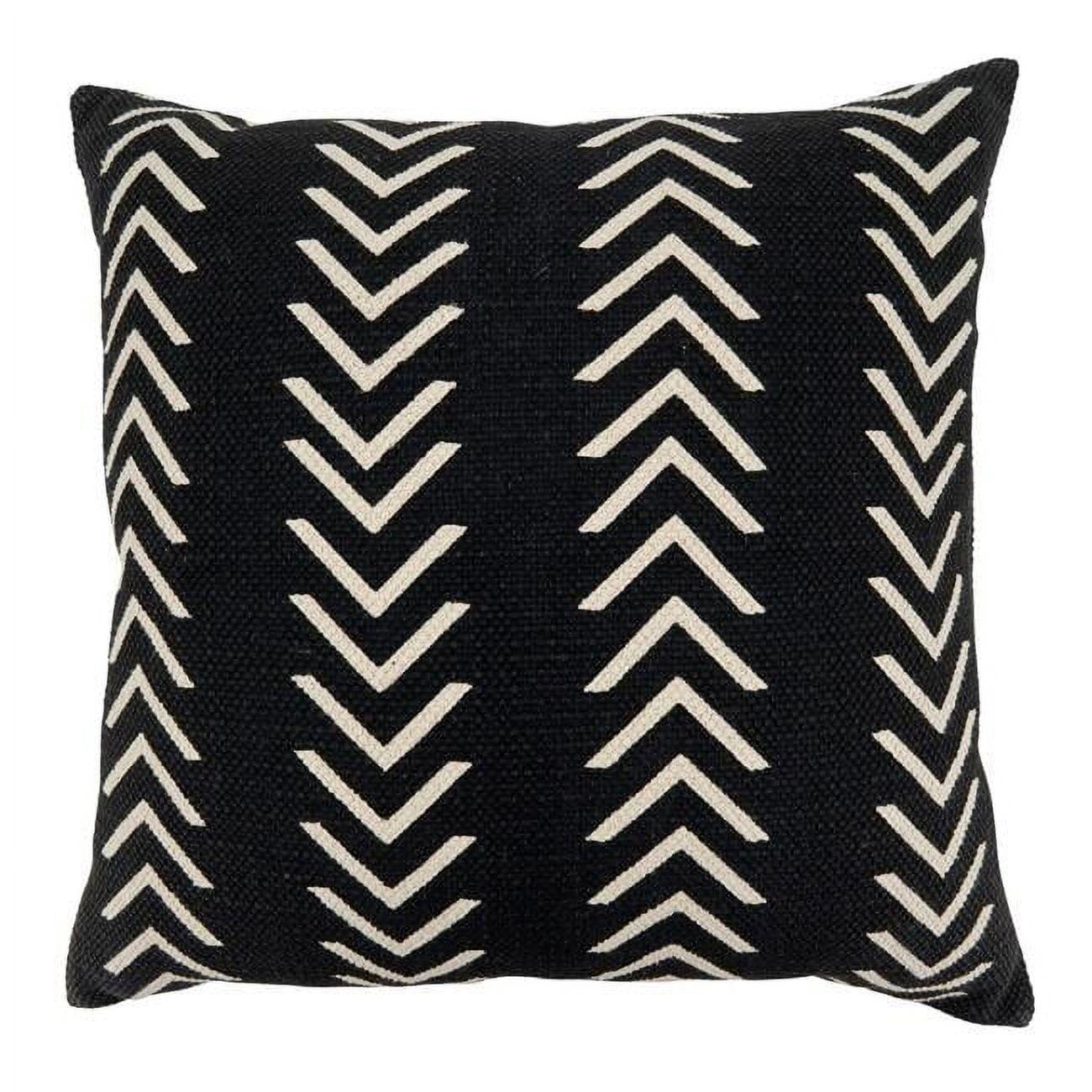 Saro Adah Collection Geometric Cotton Throw Pillow