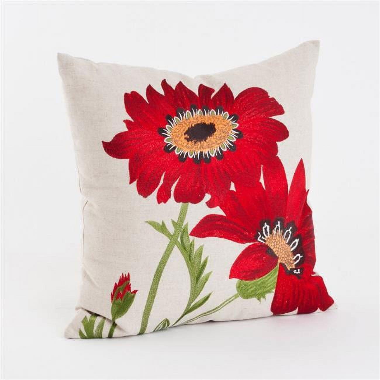 Embroidered Throw Pillow