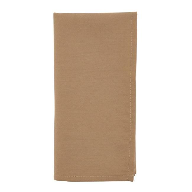 Saro Lifestyle Everyday Cloth Table Napkins (Set of 12), Cappucino, 20" x 20"