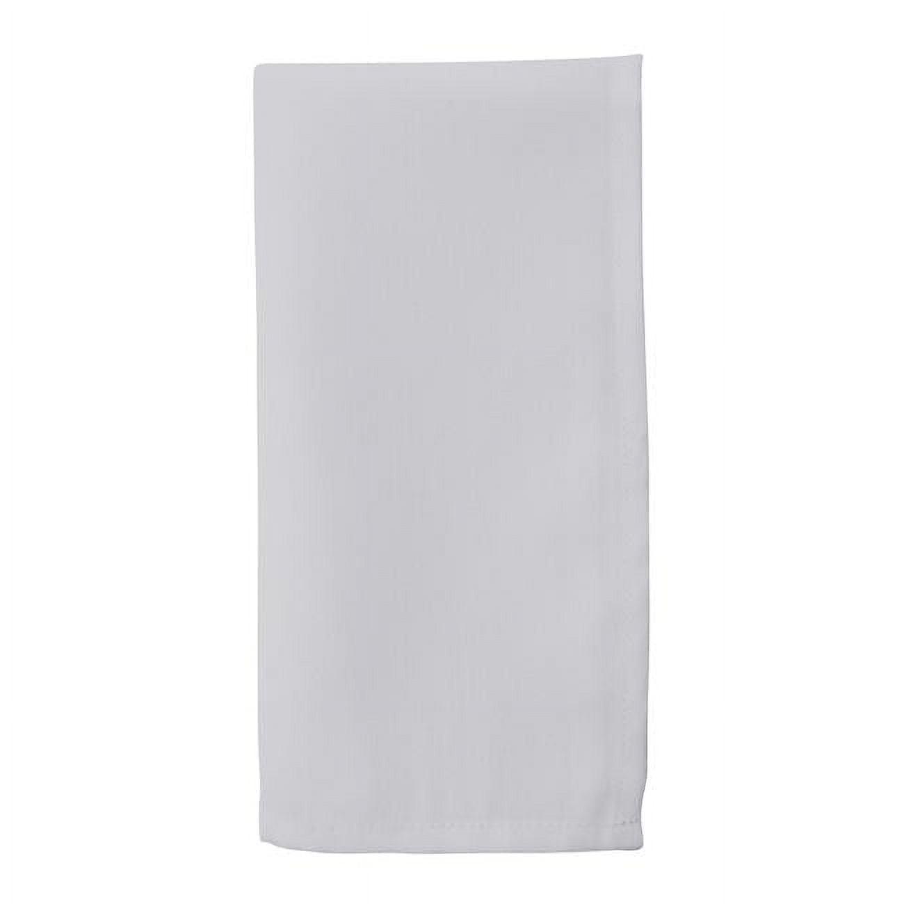 Everyday Design Napkins White (Set of 12): Saro Lifestyle Cloth Napkins, Solid Pattern, 20"x20", Machine Washable