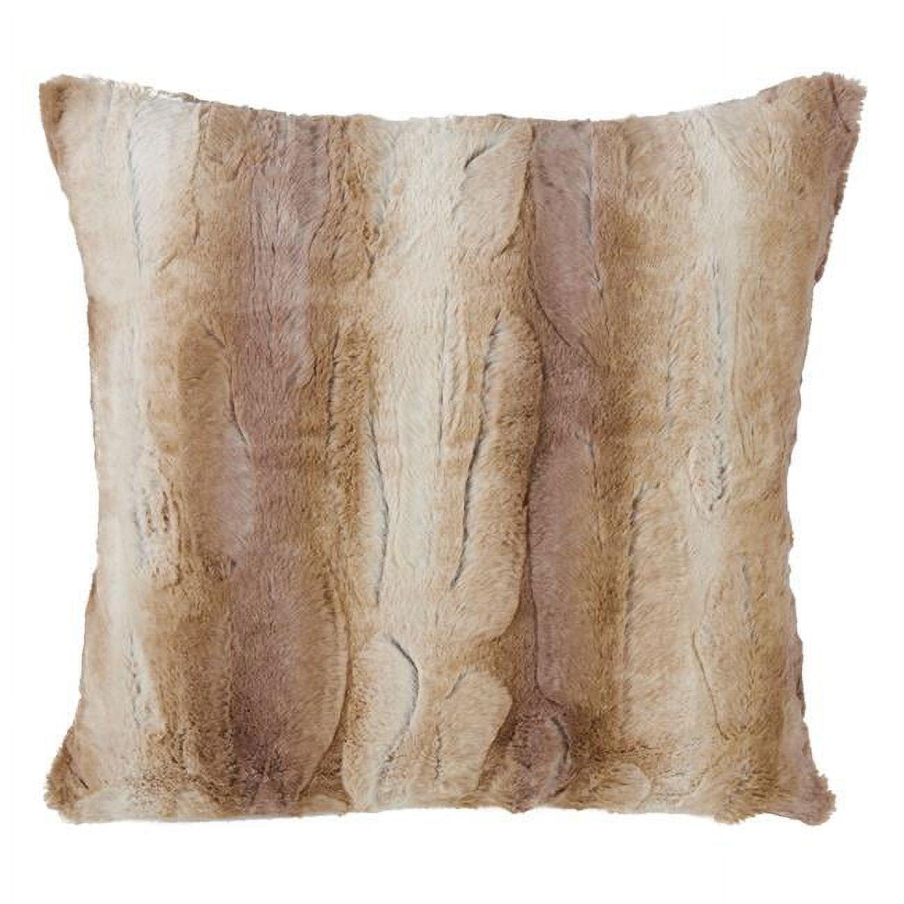 Oversize Animal Print Faux Fur Throw Pillow - Saro Lifestyle