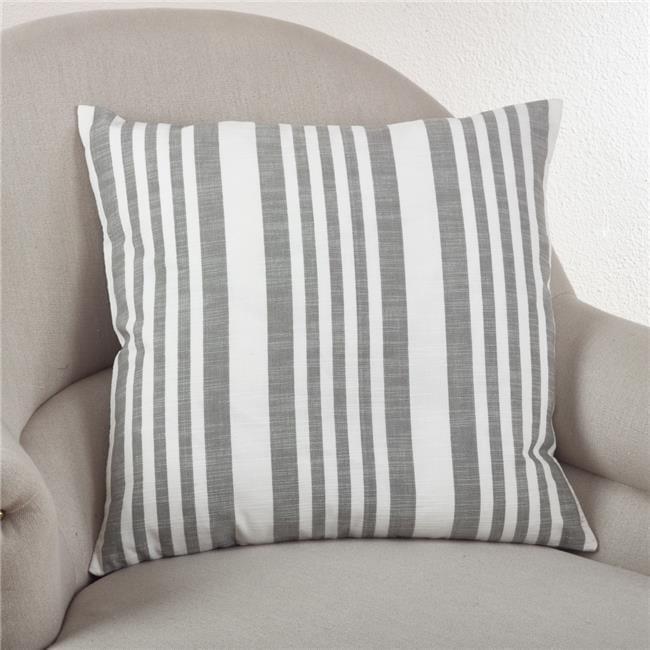 20"x20" Oversize Down Filled Striped Design Square Throw Pillow - Saro Lifestyle