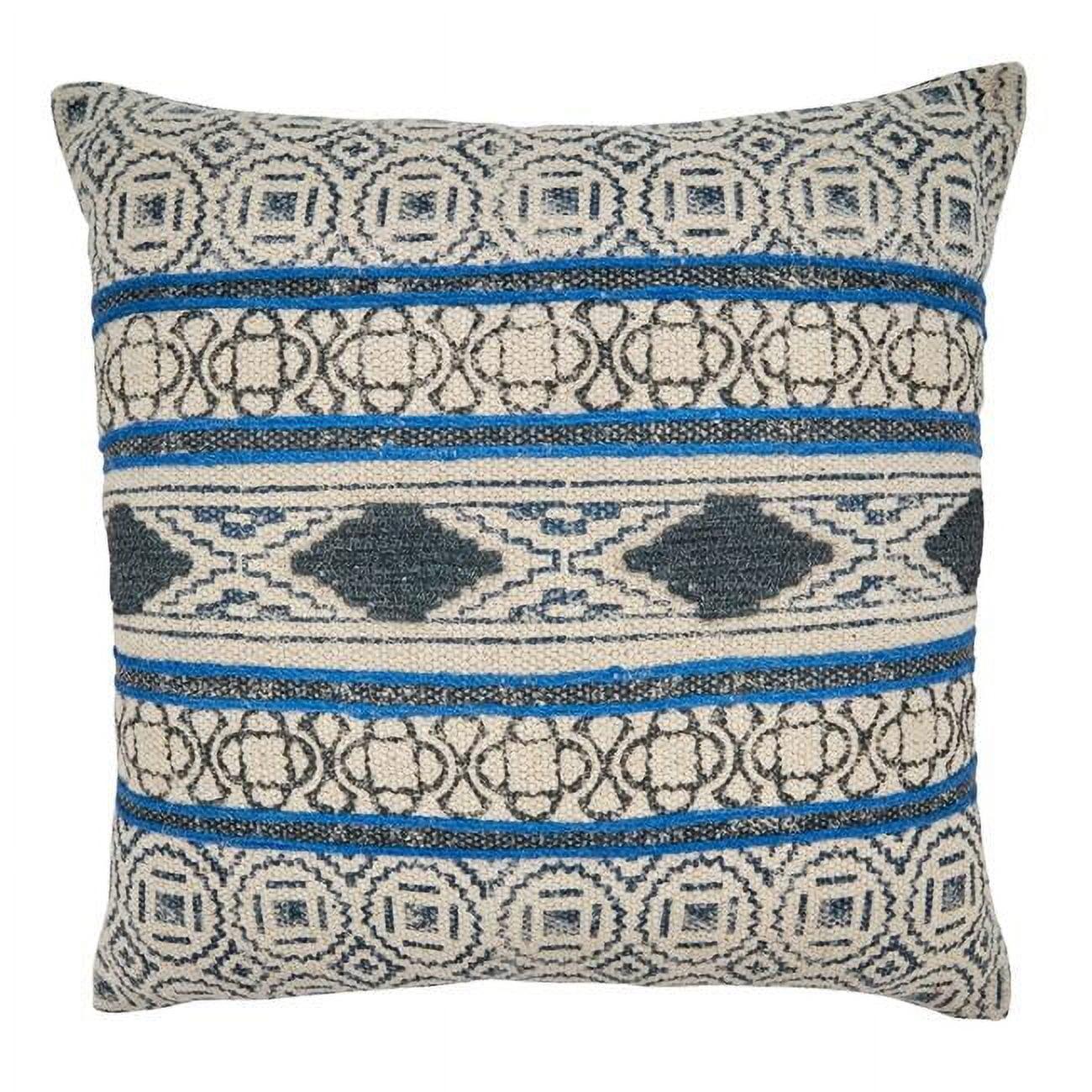 Ridgewater Collection Appliqued Cotton Throw Pillow