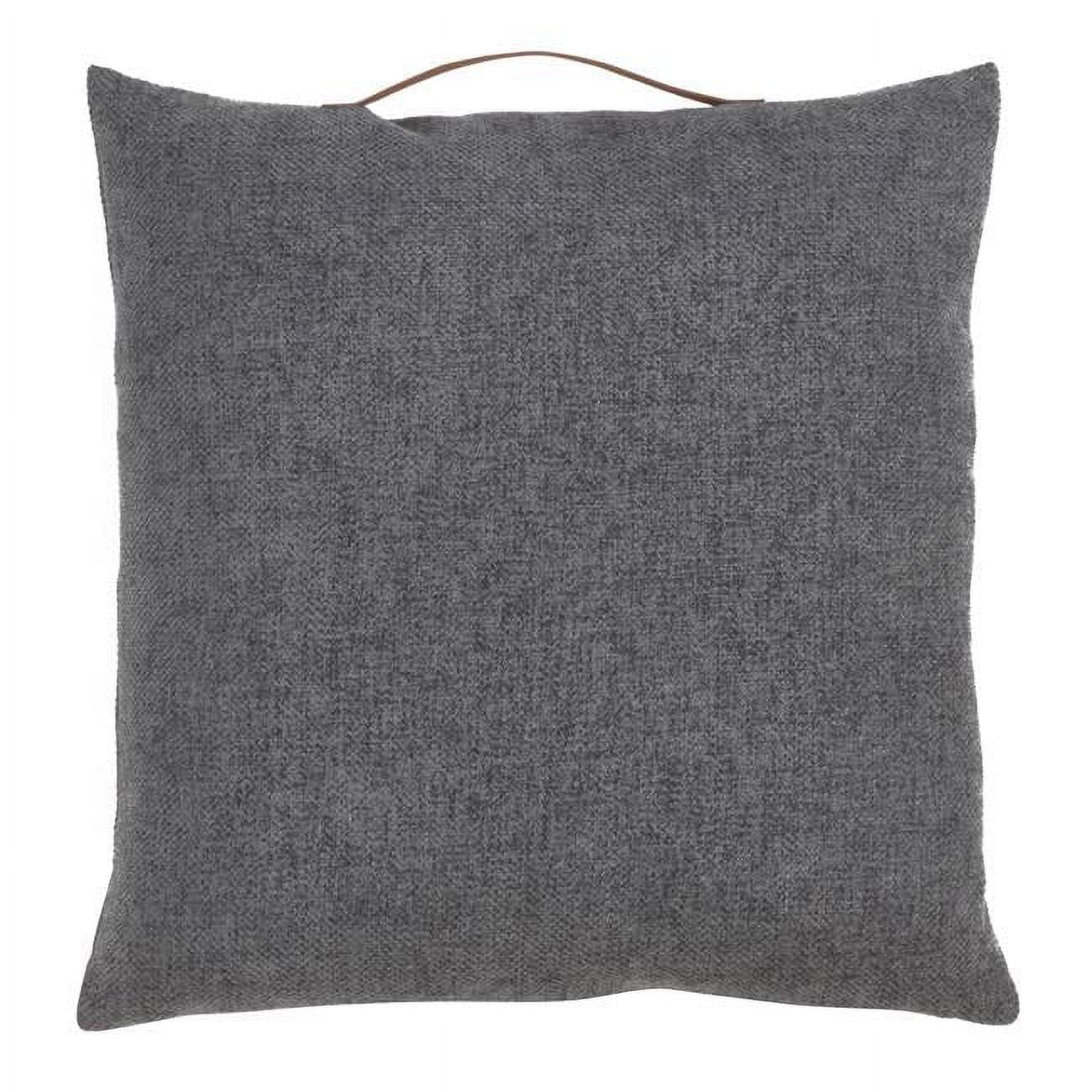 18"x18" Chenille with Handle Poly Filled Square Throw Pillow - Saro Lifestyle