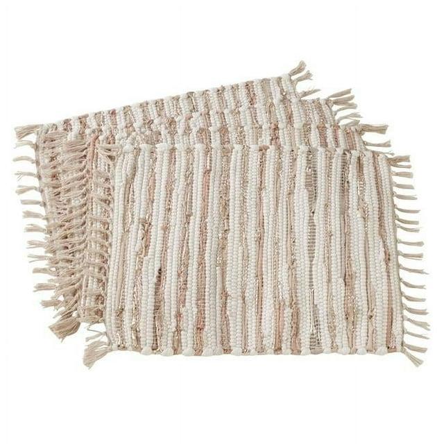 Saro Les Fêtes Chindi Striped Rectangle Placemat (Set of 4)