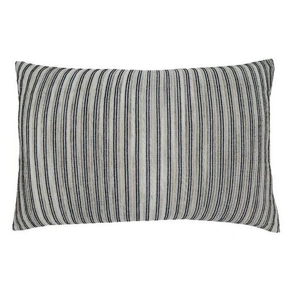 Saro Ginevra Striped Cotton Blend Pillow Cover