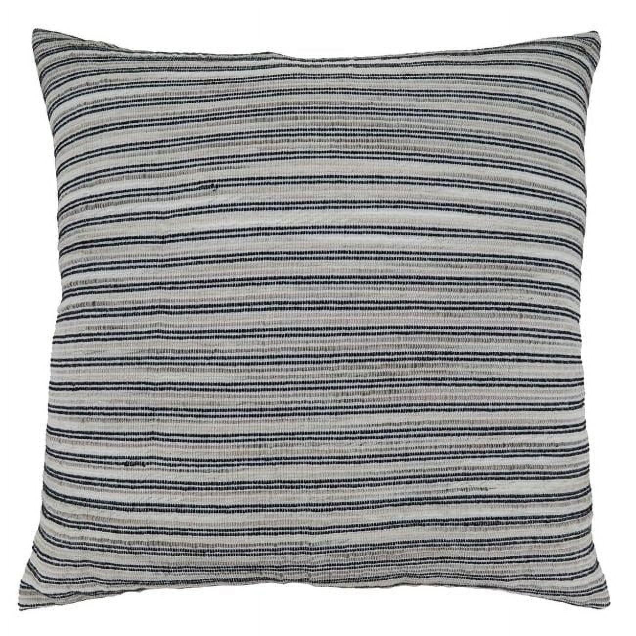 Saro Ginevra Striped Cotton Blend Pillow Cover