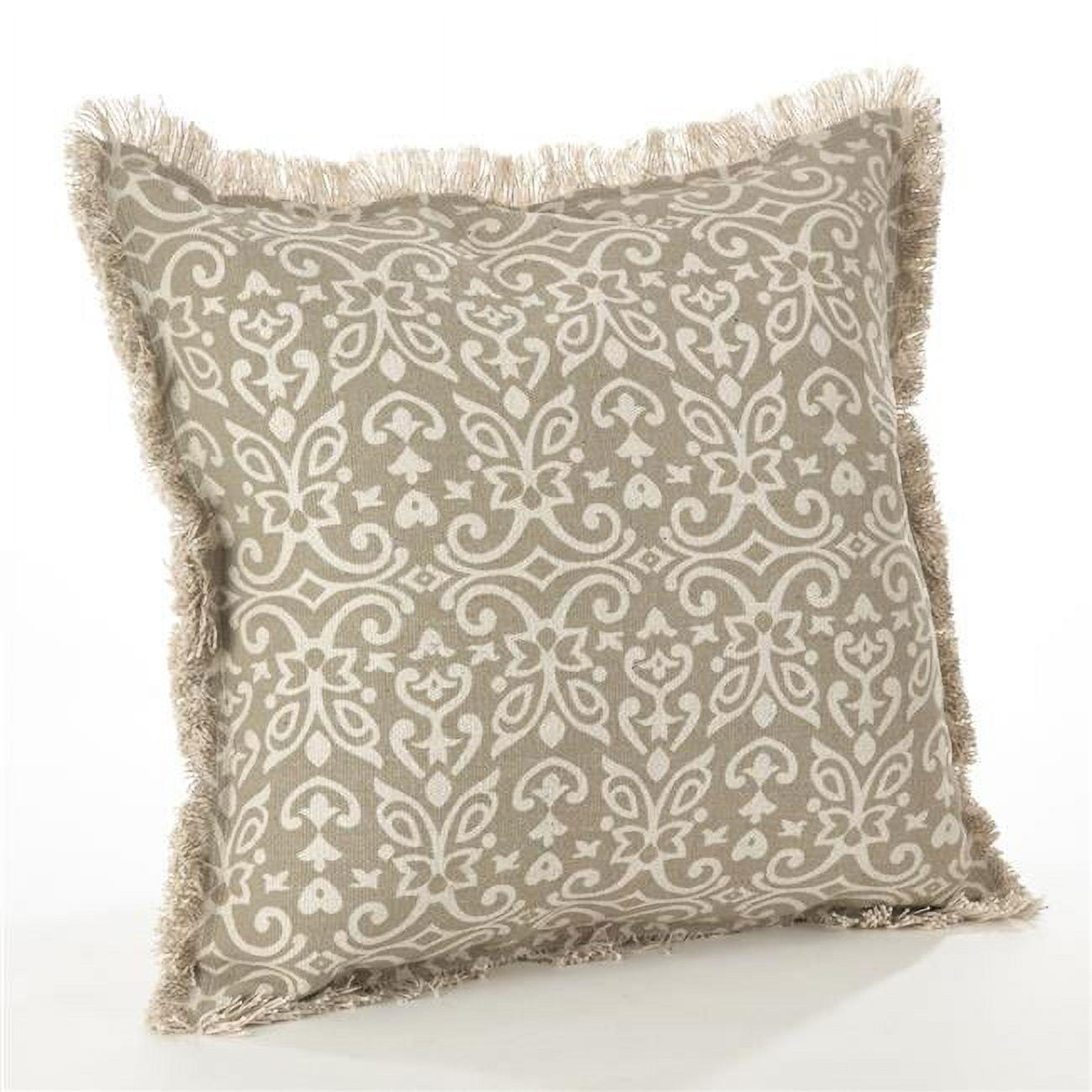 Naxos Geometric Feather Throw Pillow