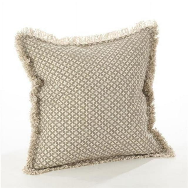 20"x20" Oversize Corinth Moroccan Tile Design Square Throw Pillow Beige - Saro Lifestyle