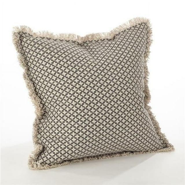 20"x20" Oversize Corinth Moroccan Tile Design Square Throw Pillow Slate - Saro Lifestyle: Bohemian Style, Removable Cover, Indoor Use