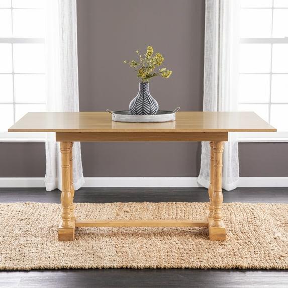 Edenderry Farmhouse Folding Trestle Console to Dining Table - Beige - SEI
