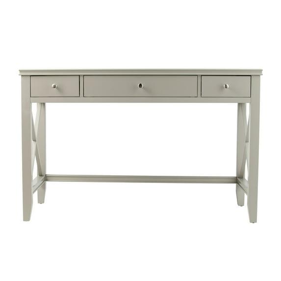 SEI Furniture Larksmill Wooden Farmhouse Writing Desk in Gray