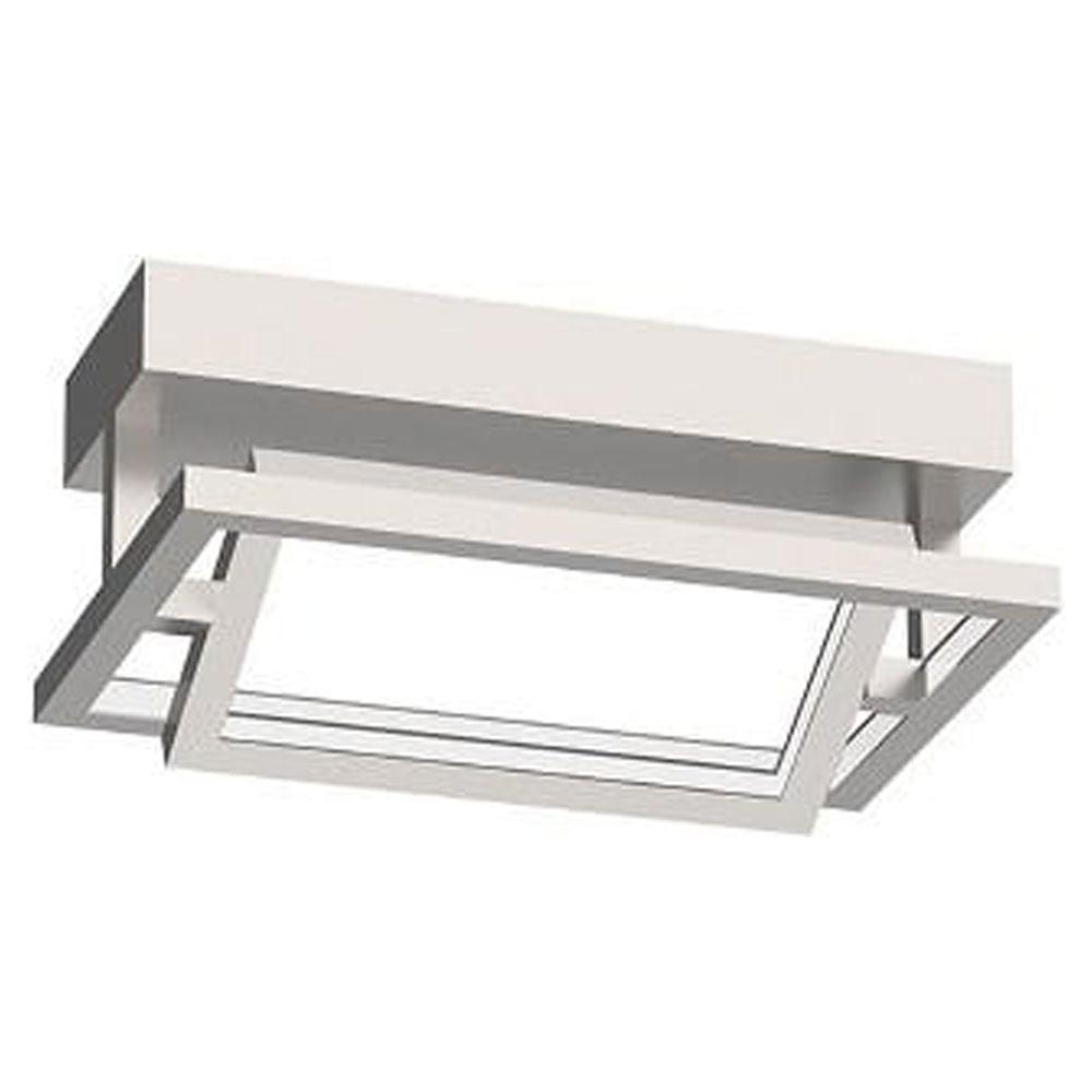 Elevated Mondrian 33W LED Brushed Nickel Semi-Flush Mount