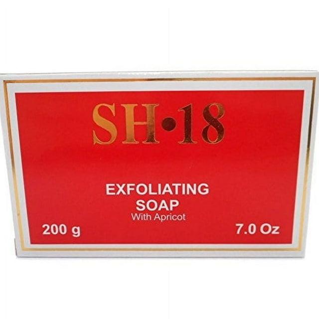 SH 18 Exfoliating Soap with Apricot, Red, 200 Gms