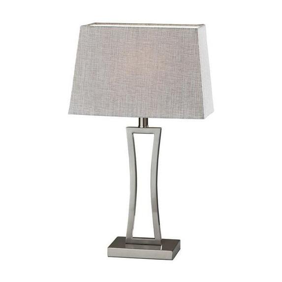 2pc Camila Table Lamps Bonus Silver - Adesso: Modern Metal Bedside Lamp Set, UL Listed, No Assembly Required