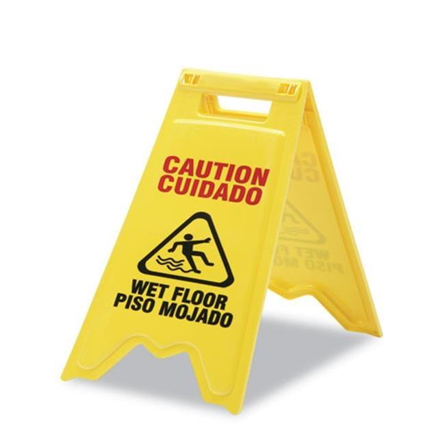 NSN5882362 English & Spanish Wet Floor Sign