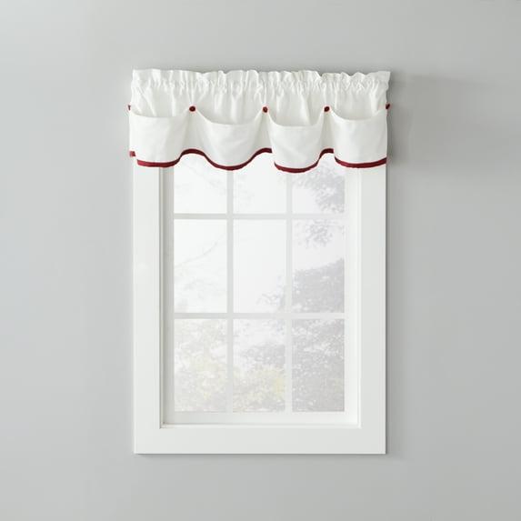 SKL Home Rod Pocket Light Filtering Valance, 58 in x 13 in