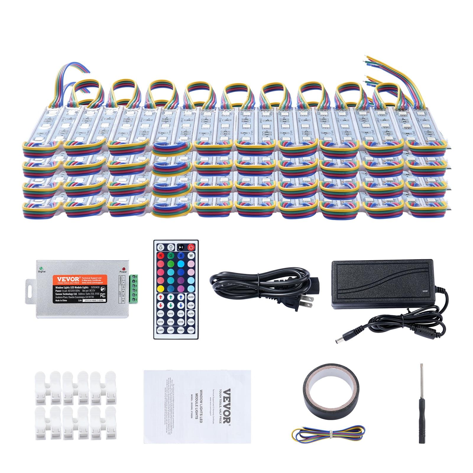 KFFKFF LED Storefront Lights 80PCS 41 ft LED Module Lights 3-LED 5050 SMD RGB