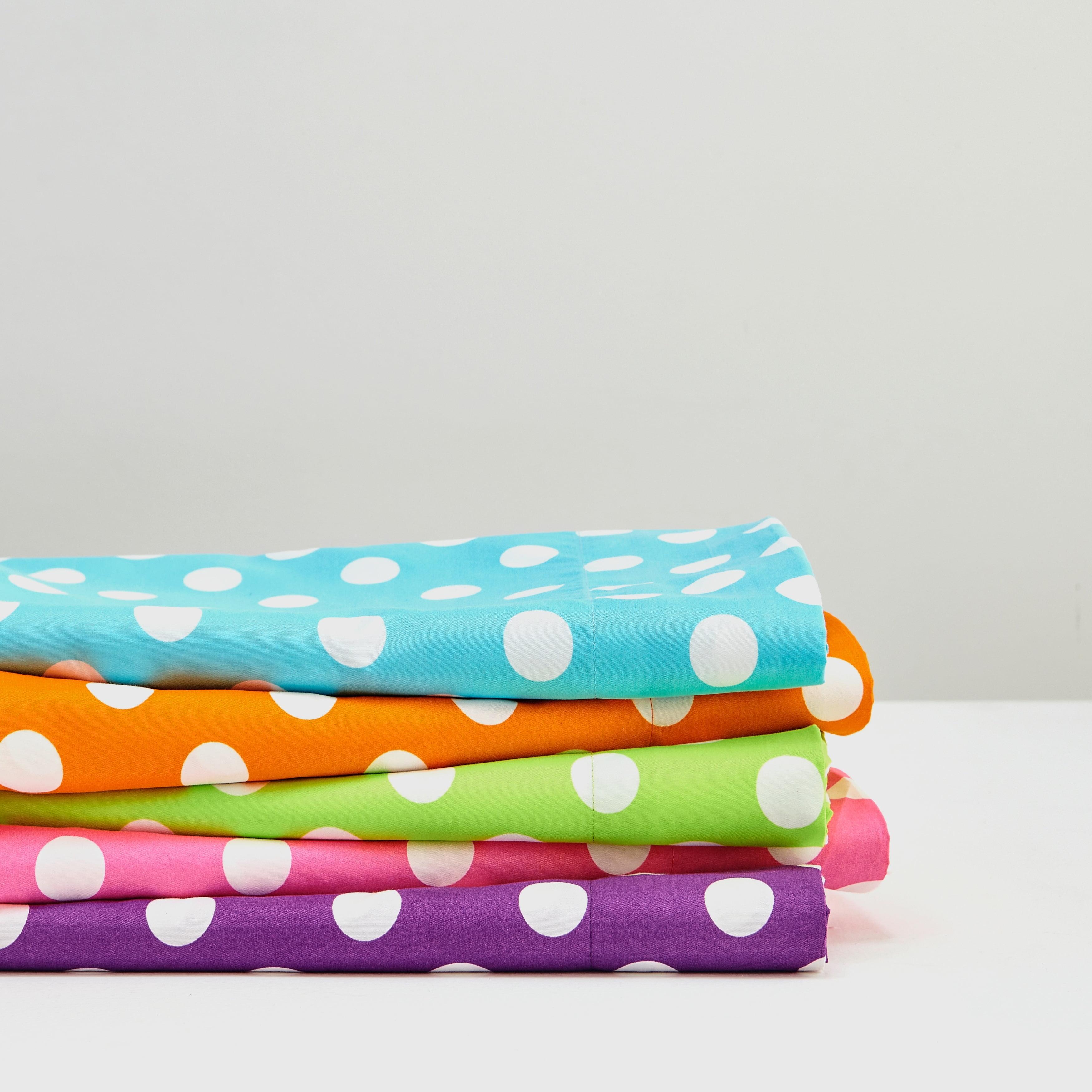 Microfiber Polka Dots Sheet Set