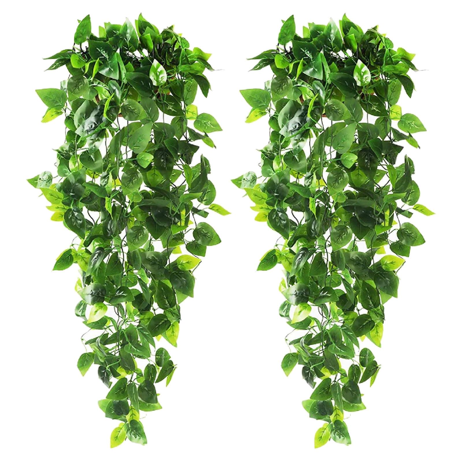 Ophelia & Co. Fake Hanging Plants Vines(2Pcs) Artificial Ivy Greenery Garlands For Home Bedroom Living Aesthetic Indoor,Outdoor Farmhouse Decorations(No Basket)
