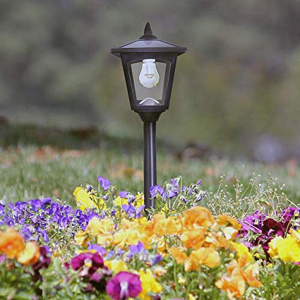 Matte Black Solar Powered Integrated LED Stainless Steel Pathway Light