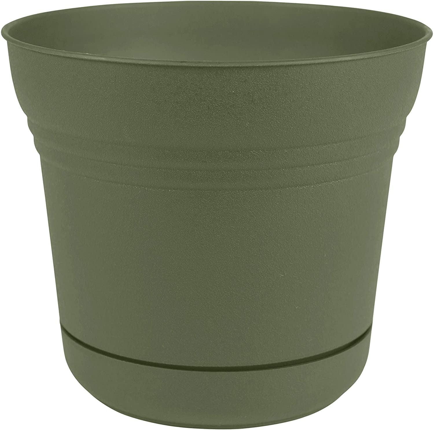 Living Green 5" UV-Protected Plastic Planter with Saucer