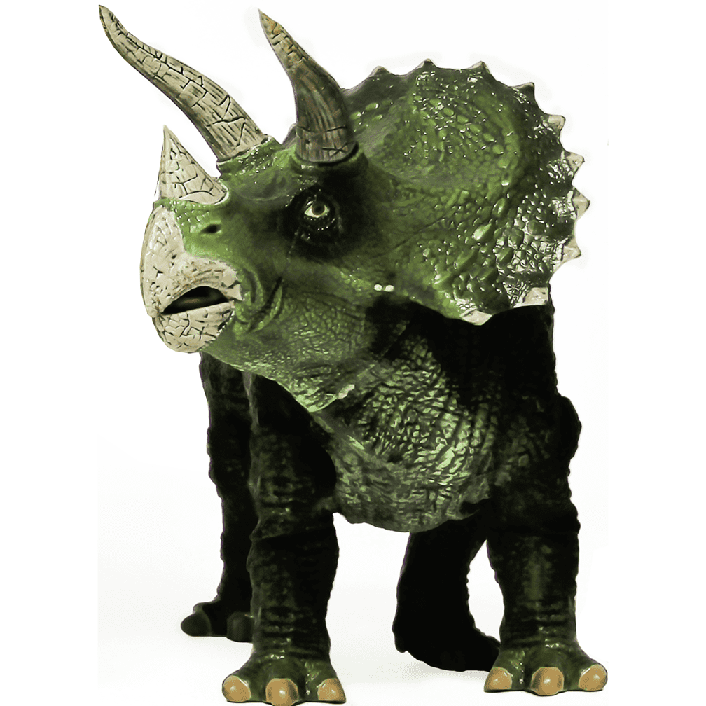 Large Green Triceratops Cardboard Cutout with Easel