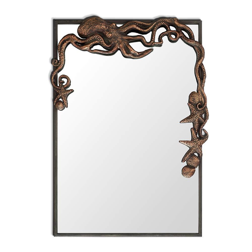 Rectangular Bronze Iron Bathroom Vanity Mirror 29" x 20"