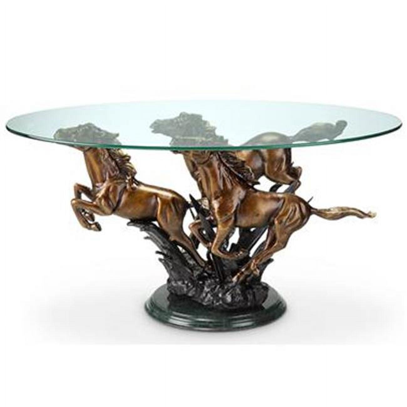 SPI Home- San Pacific Intl 34069 Galloping Horse Trio Coffee Table