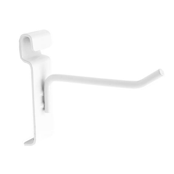 SSWBasics 4 inch White Peg Hook for Wire Grid - Pack of 50 - Durable Grid Wall Accessory - Perfect Gridwall Hooks for Retail Thrift Boutique Garage Home Organization and Display