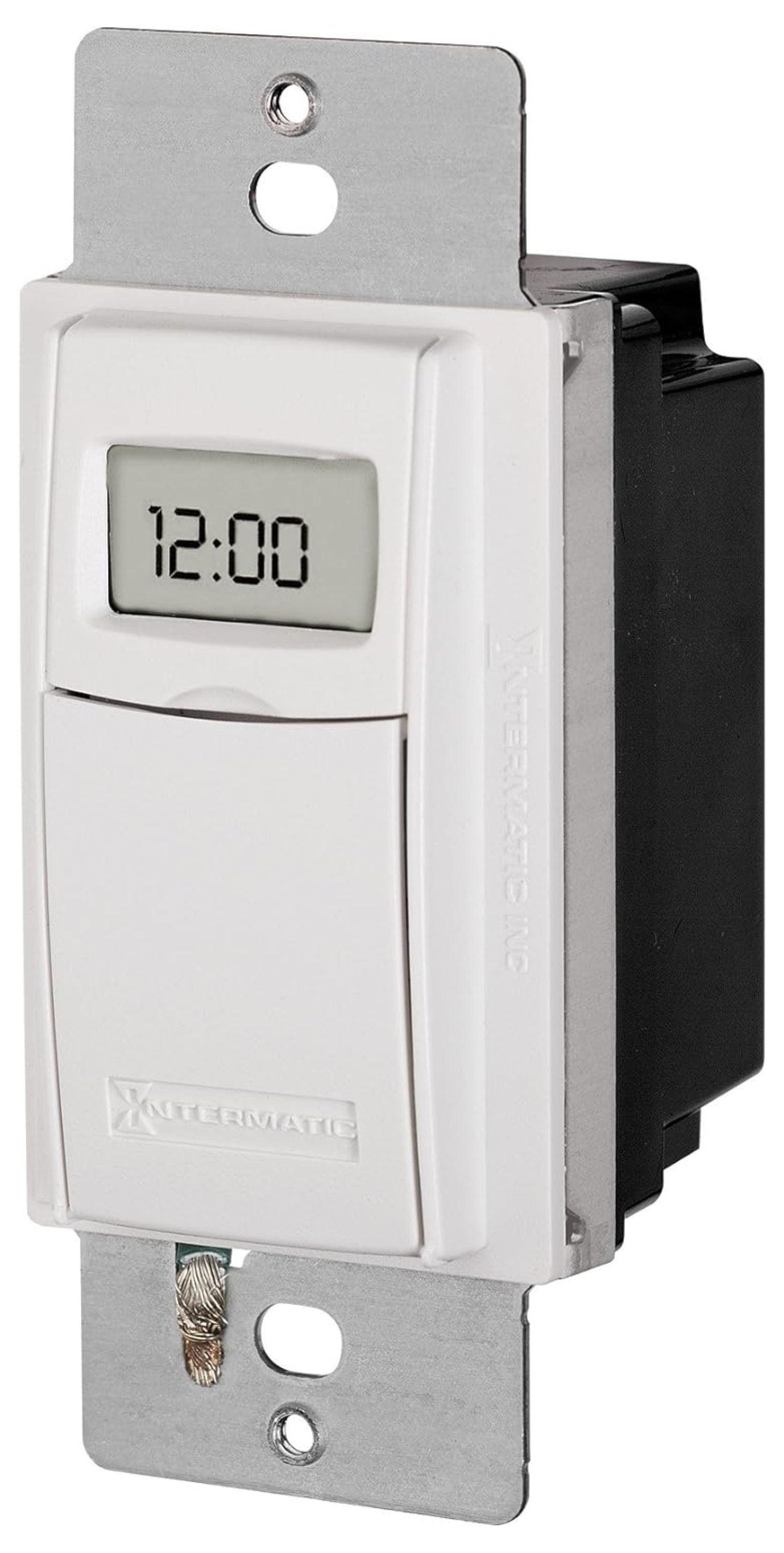 White Programmable In-Wall Digital Timer Switch