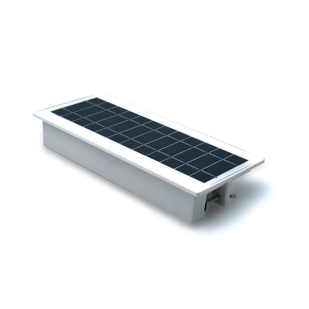 White Solar Powered LED Floodlight for Outdoor Security