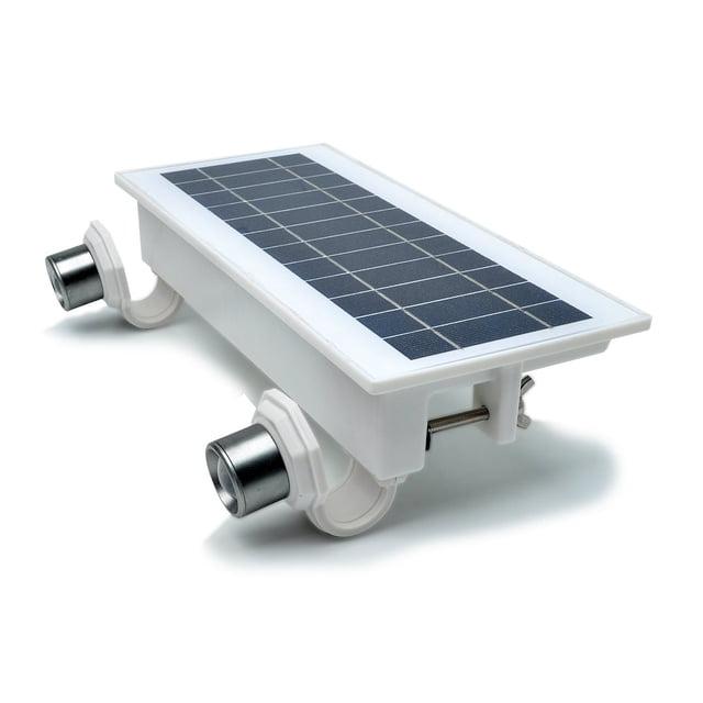STKR Concepts 2 - Head LED Solar Powered Dusk to Dawn Outdoor Security Spotlight