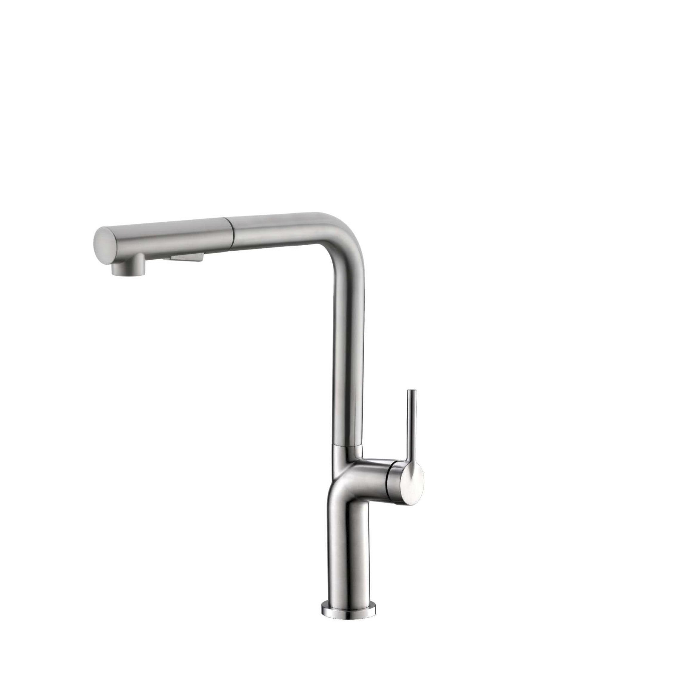 Stainless Steel Single Handle Pull Down Kitchen Faucet