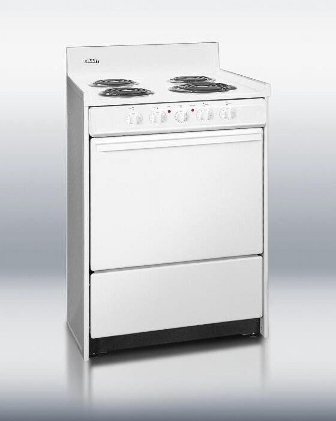 24" White Freestanding Electric Coil Range