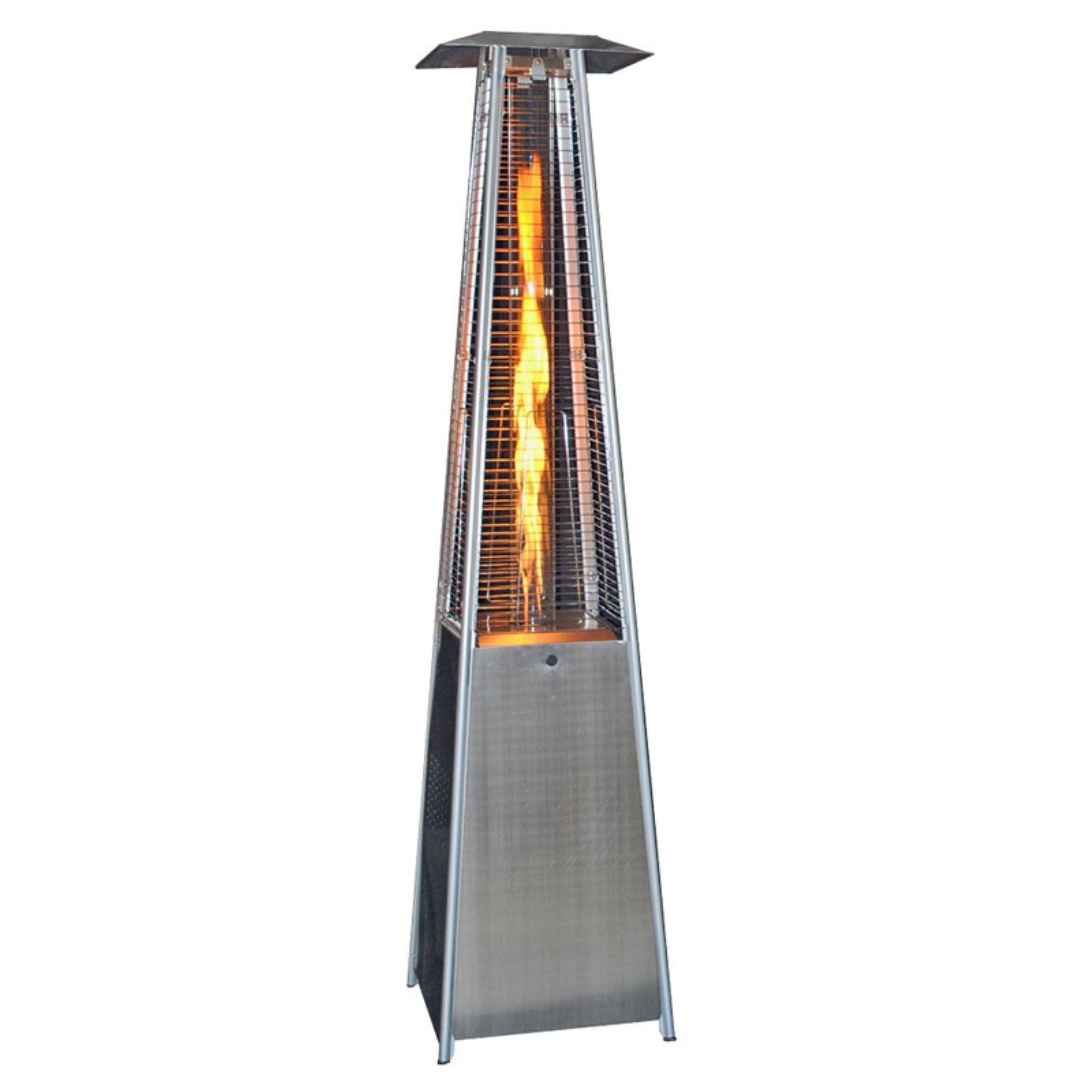 Stainless Steel 40,000 BTU Propane Patio Heater with Quartz Glass Tube