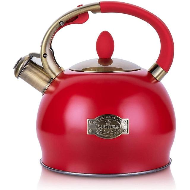 LUXESIT LUXESIT 2.64 Quarts Stainless Steel Whistling Stovetop Tea Kettle
