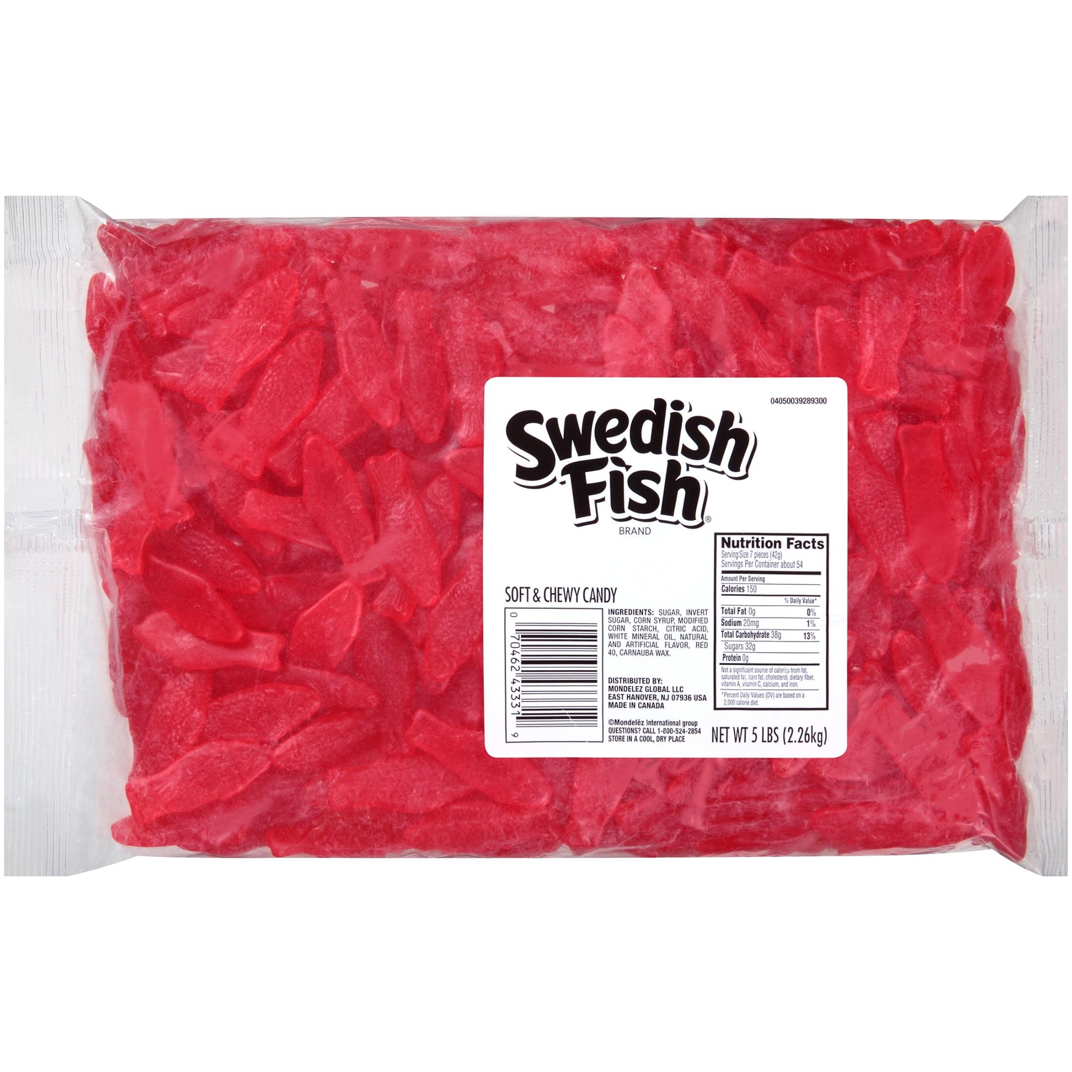 Swedish Fish Soft & Chewy Candy Red - 5lbs