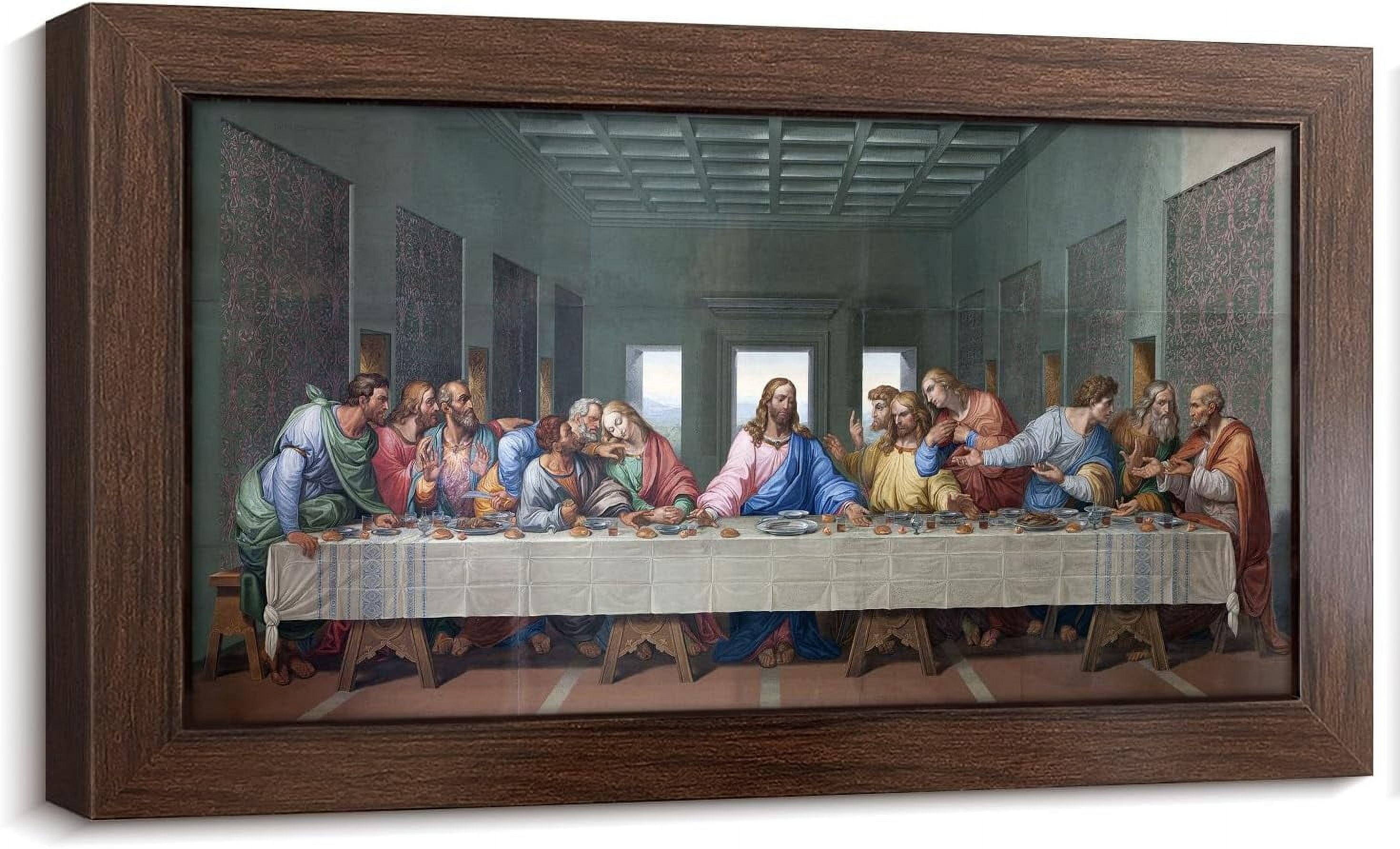SYDposter The Last Supper Christian Wall Decor Christian Art Jesus Decor Jesus Wall Decor Religious Picture Leonardo Da Vinci Last Supper Wall Art Christian Canvas Wall Art for Dining Room10*18