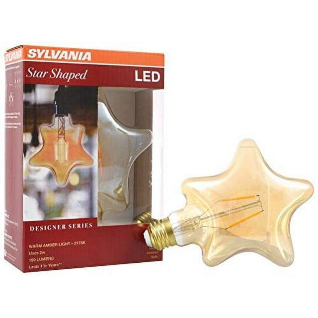 SYLVANIA LED Vintage Star Shaped Light Bulb, 2175K Amber Glow, 1 pack