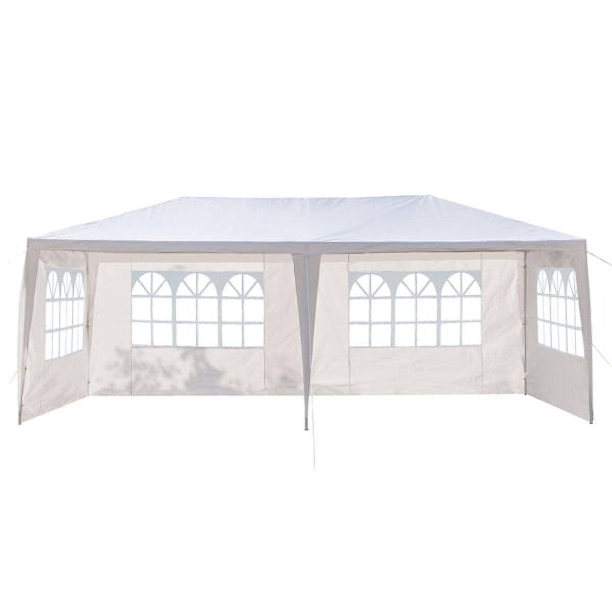 White 10' x 20' Heavy Duty Outdoor Canopy Tent with Removable Walls