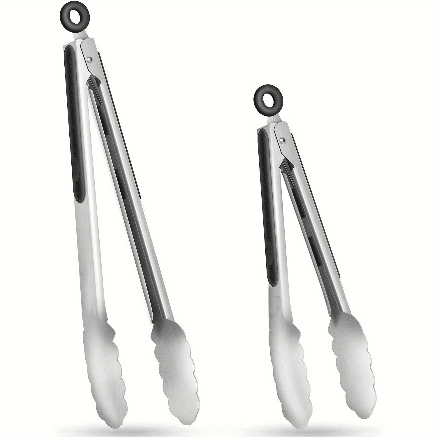 2-Pack Stainless Steel BBQ and Salad Serving Tongs