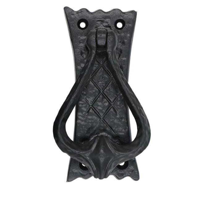 Mystic Colonial Hardware Bedroom Door Knocker Antique Black Ironmongery - True Solid CAST Iron - 4.7 inches