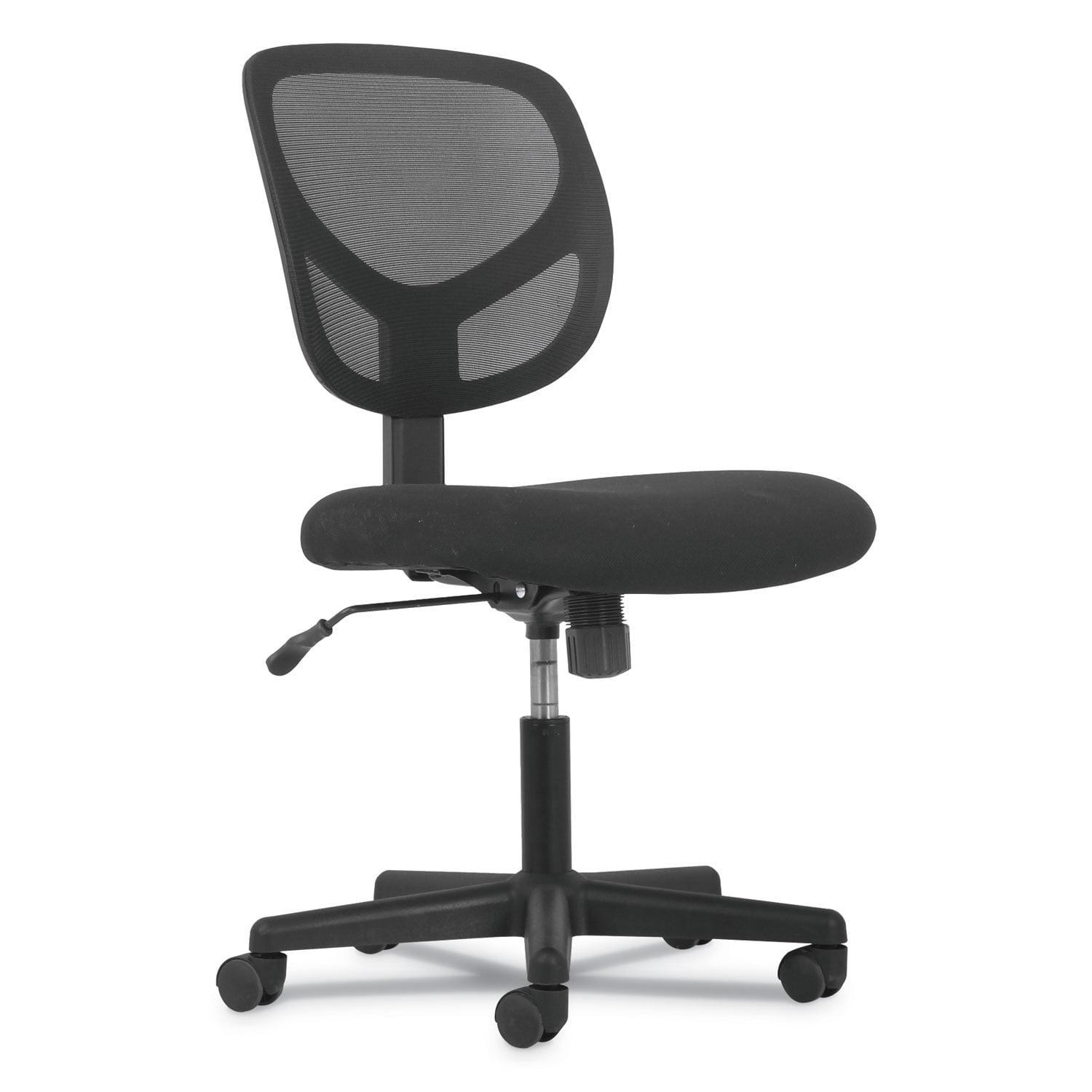 Sadie Ergonomic Swivel Mesh Task Chair without Arms in Black